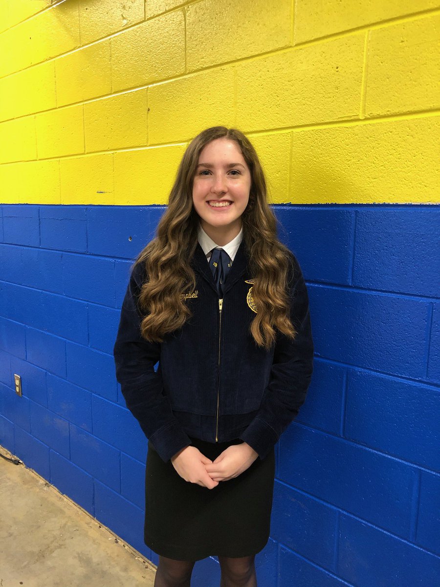Congratulations to Katie Campbell for placing 1st place at the District Employment Skills competition! We are so proud of you and good luck at the sub-regional level!