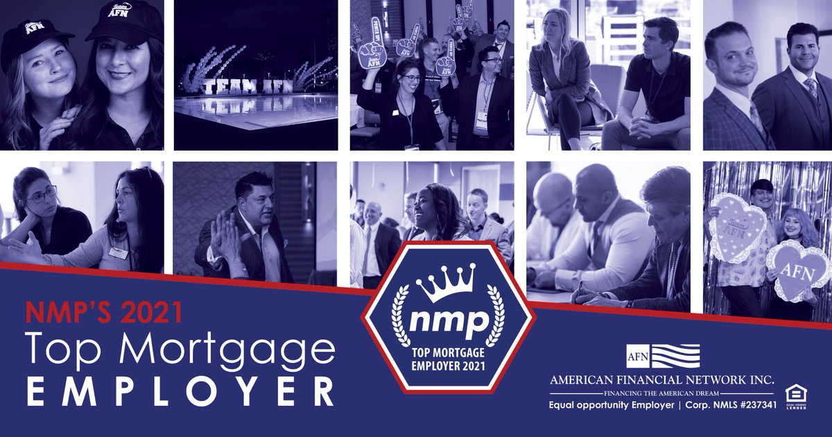 We happy to announce that we've been named a #TopMortgageEmployer by @NatlMortgagePro