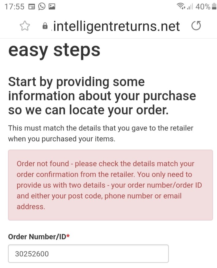 teapotduckcake's tweet photo. @RegattaOutdoors Hi there. I'm trying to sort a return online but your website isn't recognising the order number and my email address. https://t.co/xuasdMlCaf