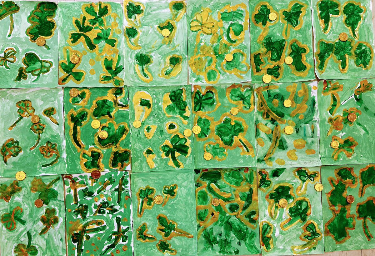 LCircelli18's tweet photo. Happy St. Patrick’s Day 💚🍀 from the wonderful artists in Room 2! @LCircelli18 @BlythwoodPs #HappyStPatricksDay https://t.co/RhxHFLqXyj