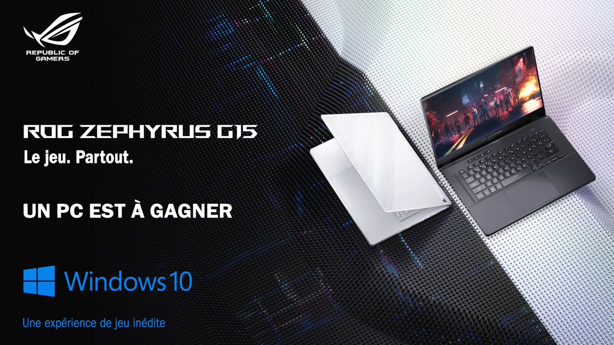 superhenrytran's tweet image. Chers amis...

💥JEU CONCOURS !!💥

À l’occasion de la sortie de leur nouveau PC, le ROG ZEPHYRUS G15, @ASUS_ROG_FR et moi-même vous donnons la possibilité d’en gagner un !

Pour participer :
- Follow @ASUS_ROG_FR
- Follow mon compte
- RT 

Bonne chance à tous ! #Windows10 #Ad 🍀