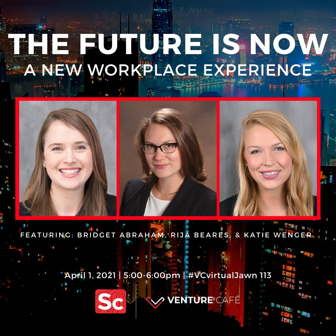 Looking forward to collaborating with <a href="/VenCafePHL/">Venture Cafe Philadelphia</a> to talk about the future of workplace. Please join us for The Future is Now: A New Workplace Experience. #workplace #cbre #workplaceofthefuture #returntowork #activitybasedworking #freeaddress #vcvirtualjawn #innovation