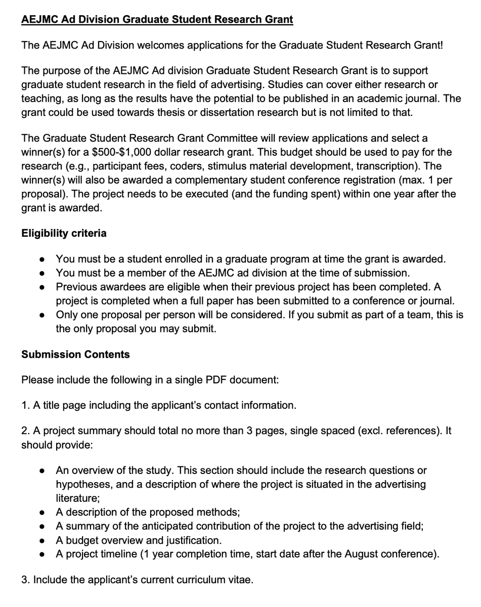 Graduate Education Commission (AEJMC) tweet media