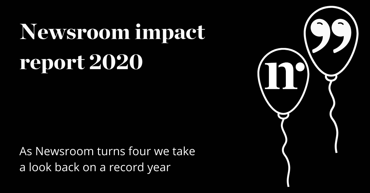 NewsroomNZ's tweet photo. To mark our fourth birthday, Newsroom has put together a special report about what we have achieved thanks to the support of our truly wonderful readers and partners.

Thank you to everyone who got us here!

Read the report here 👉 https://t.co/kRcnjmWefq https://t.co/SI1AzsTGRr