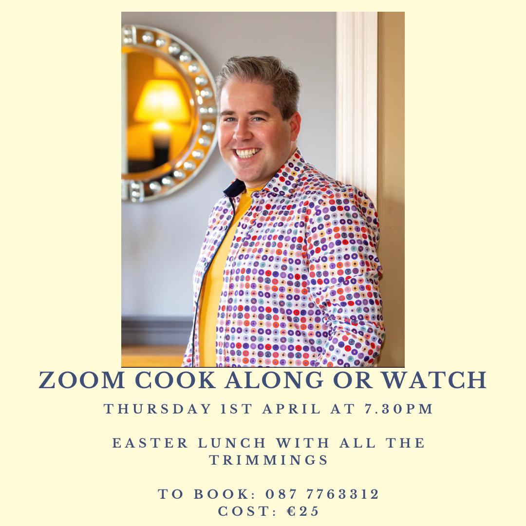 EdwardHayden's tweet photo. My next Zoom Cook Along or Watch takes place on Thursday 1st April. Bookings on info@edwardhayden.ie or on the telephone number below.
Please RT. https://t.co/QJCymKsPgE