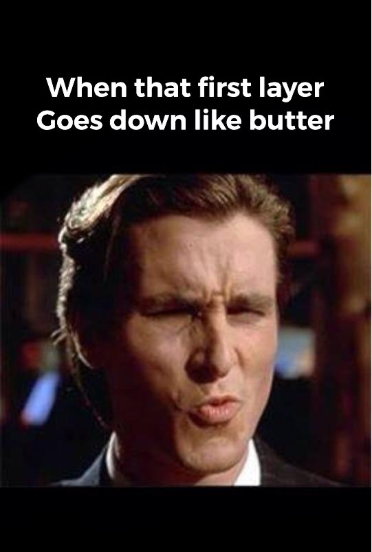 InnovatedStudi1's tweet image. When the calibration is done for the new printer and you get that first layer like.  #3dprinting  #3ddesigns  #hatchbox3d