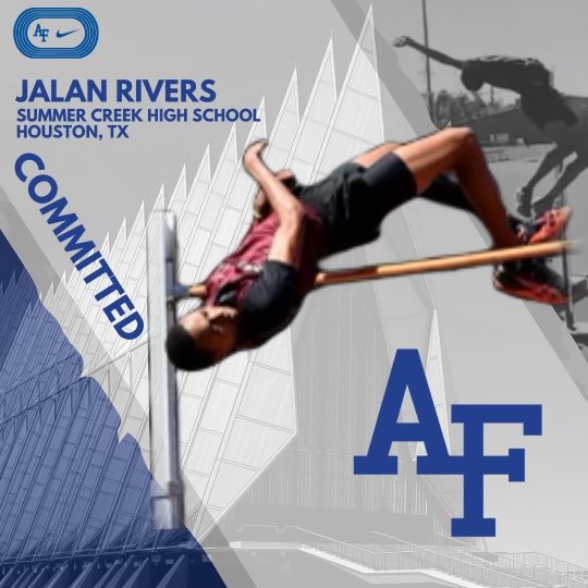 I am honored to announce I have committed to furthering my academic and track career at the United States Air Force Academy. Thank you to my parents and all the coaches that have helped me get to this point. #LetsFly <a href="/AF_TFXC/">Air Force Track & Field/XC</a>
