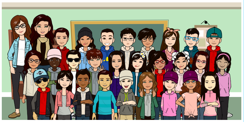 EdgemontDewit's tweet photo. The Grade 5 Hub Class! We had fun creating this, and were so happy to be able to include Ms. Peters! https://t.co/U6OY6ASD4v