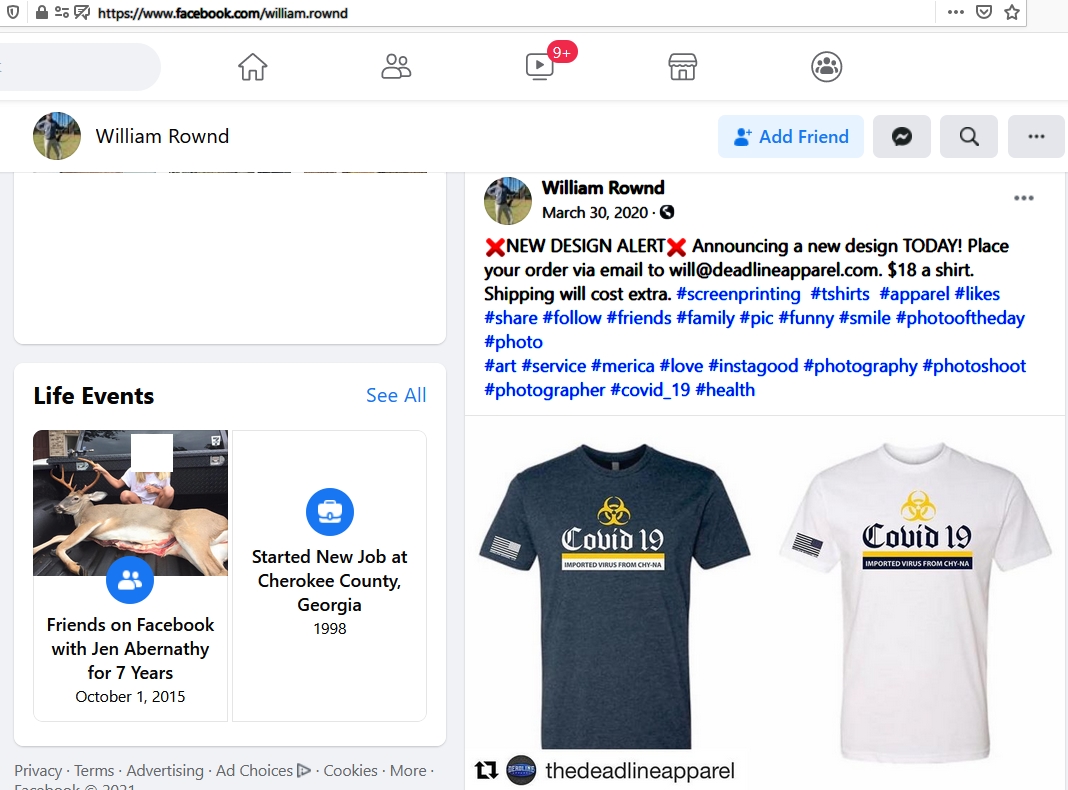 Cupcake Biden Harris Will Maga S Tweet Richphelps Fyi William Rownd And His Wife Or Partner Own The Store Deadline Apparel He Is A Former Deputy Sheriff At Cherokee County Rownd