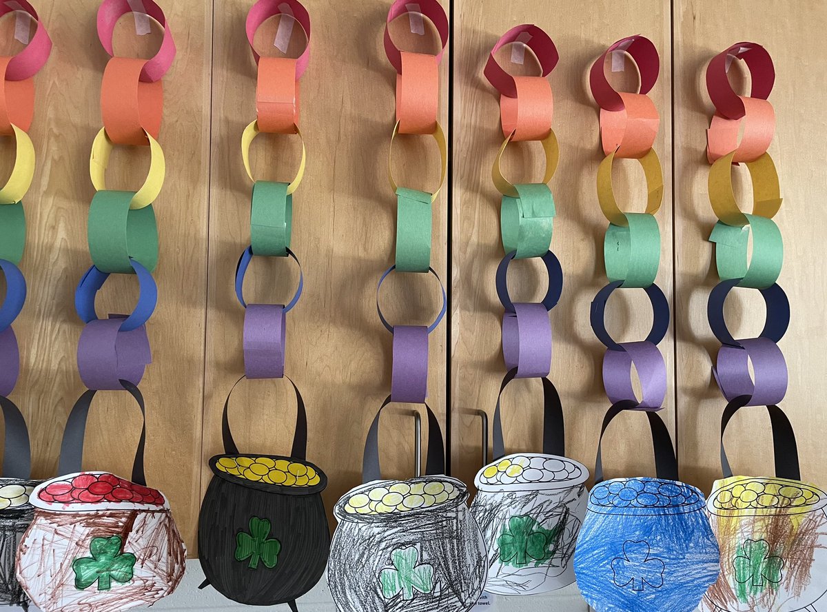 MsEHandley's tweet photo. Happy St. Patrick’s Day! We found pots of gold at the end of our rainbows in Kindergarten today 🌈🍀 @ElginburgPS https://t.co/On3MUGAZtT