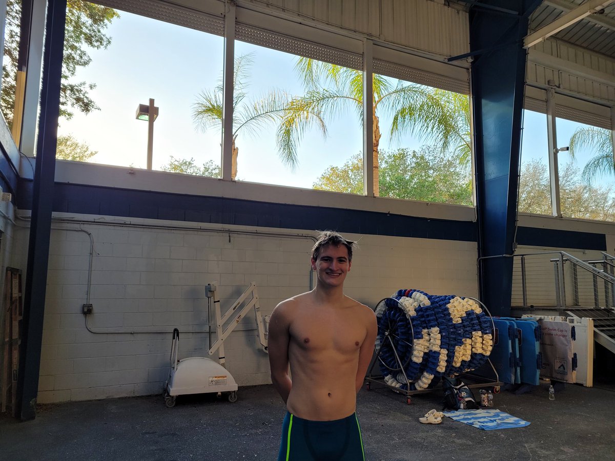 Will L went his 2nd fastest time tonight and moved up from 40th to 37th! Great Swim Will!