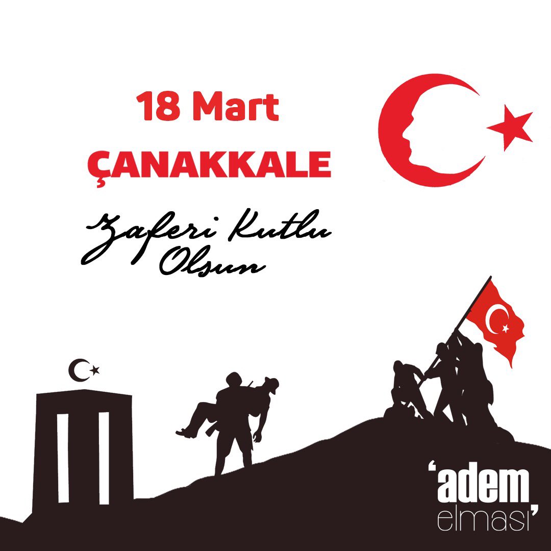 Türk tarihinin dönüm noktalarından biri olan 18 Mart Çanakkale Zaferi'nin 106.Yılı kutlu olsun. Başta Gazi Mustafa Kemal Atatürk olmak üzere Çanakkale kahramanlarını rahmet ve minnetle anıyoruz.