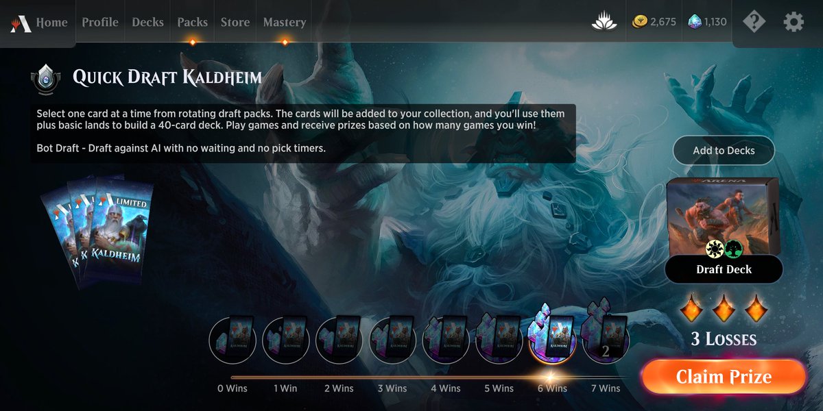 JoshTheSuff's tweet photo. 6 wins in my last Quick Draft.
#MTGArena #QuickDraft #DraftDeck #Selesnya #WednesdayMotivation https://t.co/Mhj9aRt2oQ