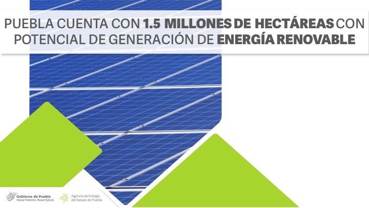 EnergiaPuebla's tweet photo. ¿#SabíasQue Puebla cuenta con 1.5 millones de hectáreas con potencial de generación de energía renovable? 🌱⚡ https://t.co/Ll0h1MpYNW