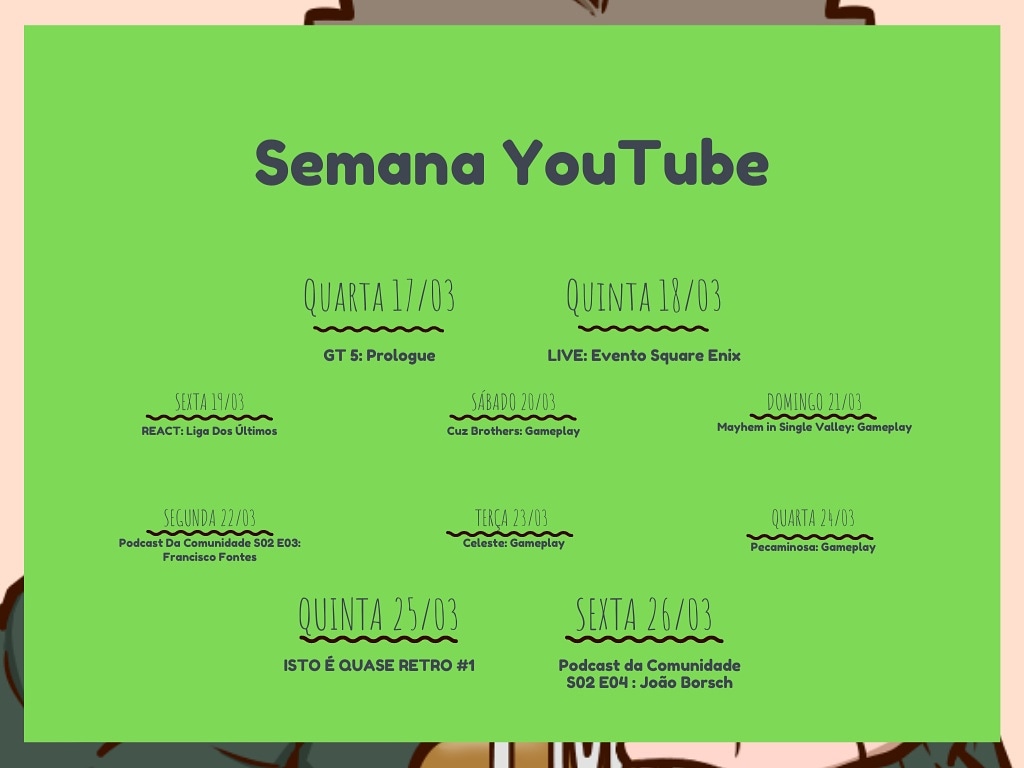ComunidadeLMS's tweet photo. Até próxima sexta-feira, conteúdo todos os dias no nosso canal do YouTube!
PS: Poderão haver algumas surpresas!
#ComunidadeLMS
#YoutubePT https://t.co/foNnZZ3CkB