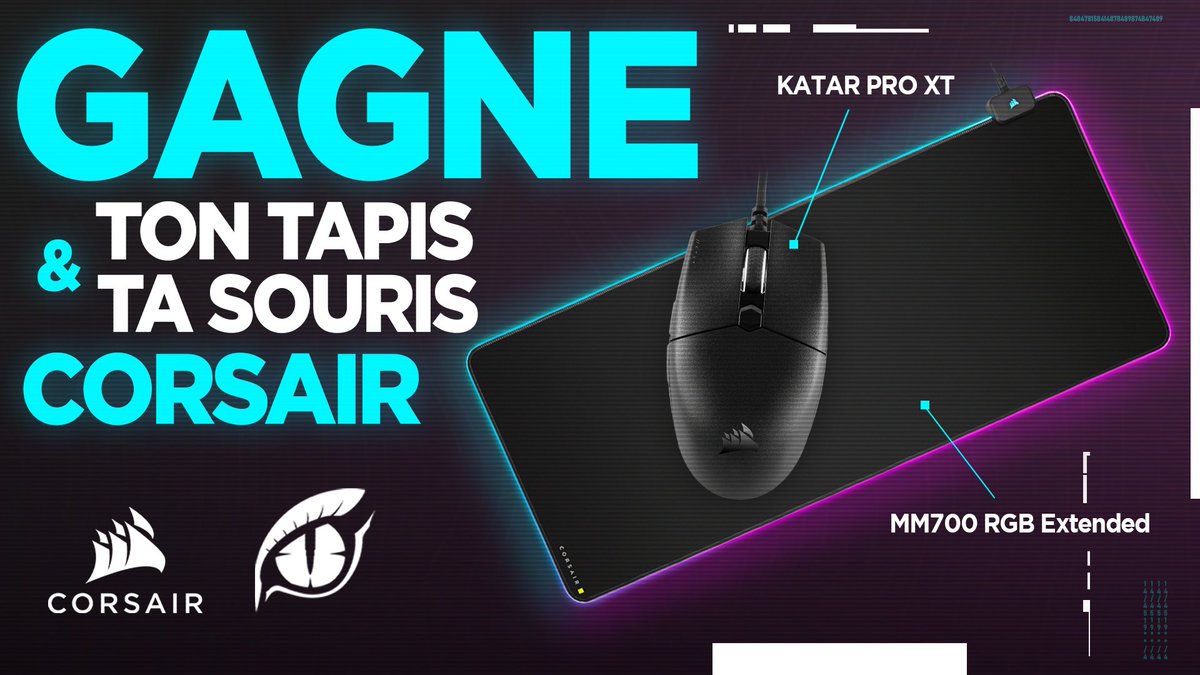 PwnZ___'s tweet photo. 🏆  #Concours 🏆

Je vous fais gagner un tapis de souris MM700 RGB Extended ainsi qu'une souris gaming ultralégère KATAR PRO XT 👀

Pour participer :
- #RT ce tweet
- Follow @ESL_PwnZ
 -Follow @CORSAIRFRA

Tirage au sort le 25/03

Louée soit la Confrérie PwnZ ✊ https://t.co/wiBxVATOGY