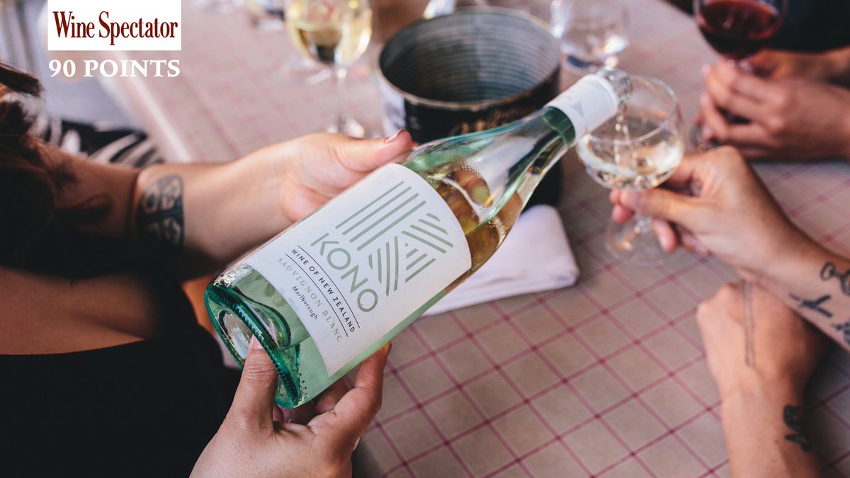 We are incredibly proud to announce that our Kono Sauvignon Blanc 2020 has been awarded a 90 points rating by Wine Spectator 🙌
- 
"Lip-smacking on a light, fresh frame, with Key lime, ruby grapefruit, and green apple flavors, showing a touch of candied ginger on the finish."