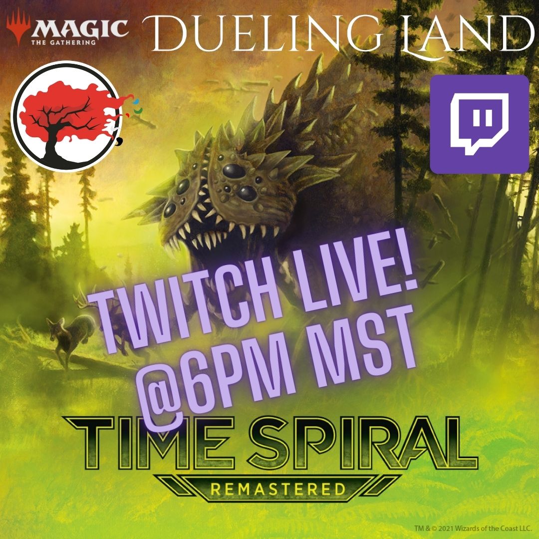 duelingland's tweet photo. They have arrived!! Going #Live on #Twitch @ 6pm MST! We'll be cracking #mtg #TimeSpiral #remastered Booster Boxes, all cards will be for sale, here is your chance to cherry pick some sweet pulls for release!
.
https://t.co/temAIiXz0L https://t.co/ChUNrsTAKm