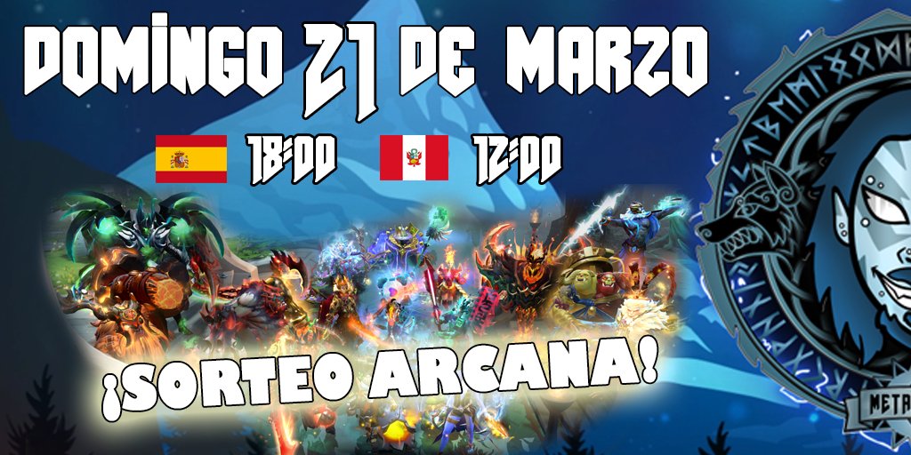 metalbati's tweet photo. 🤟🔥 VUELVEN LOS STREAMS MÁS METALEROS 🔥🤟

Vuelven el Dota más manco. De Lunes a Jueves y Domingos, tendréis de vuelta a vuestro fiel metalero.

🎁 ¡Y SORTEAMOS ARCANA PARA TODOS POR LA VUELTA DURANTE EL STREAM!
🇪🇸 18:00 /// 🇵🇪 12:00
🔗 https://t.co/3tjUa9SO9Y https://t.co/5p5Jn06Uij