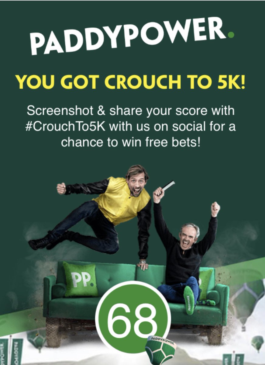 JoshMoore___'s tweet photo. @paddypower ��🩲🩲 #crouchto5k https://t.co/oVbY67L8BR