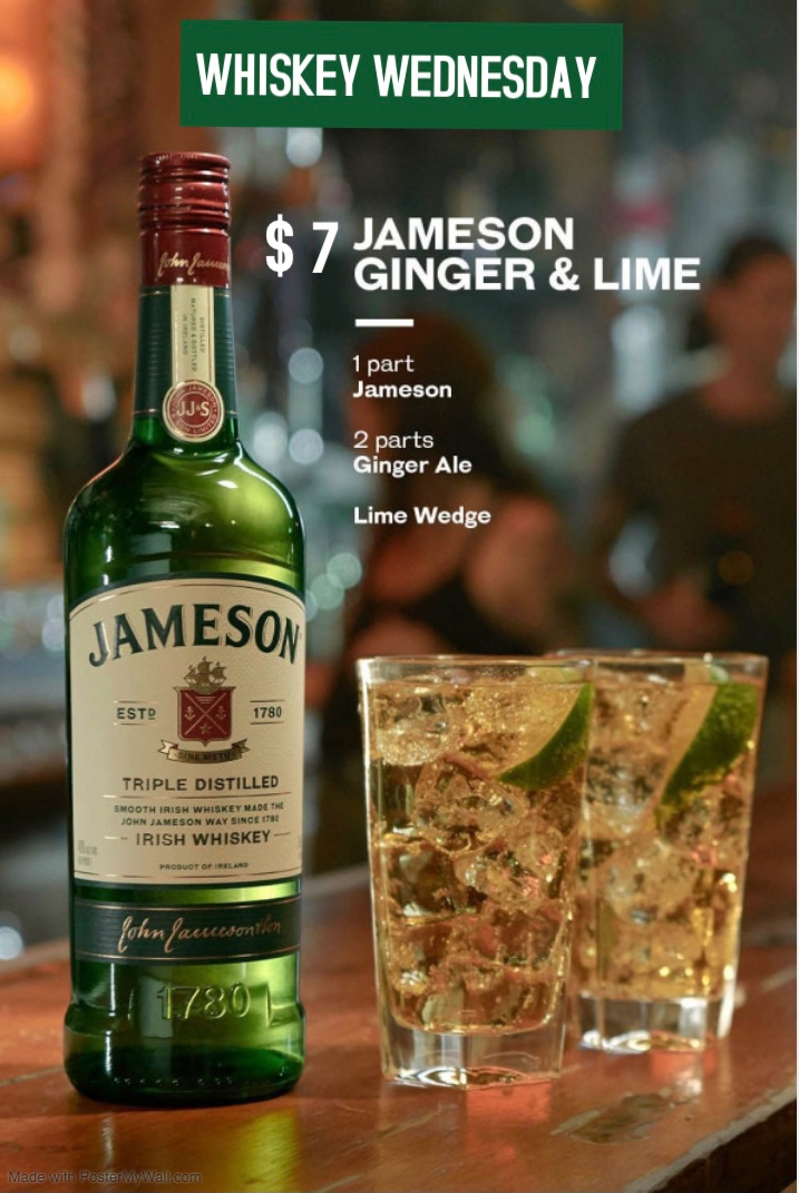 LBMarriott's tweet image. Happy St. Patrick’s Day! Celebrate Whiskey Wednesday with us at Tamarindos! 🍀
- $7 Jameson &amp;amp; Ginger-ale 
- $4 Beef or Chicken Nachos
#stpatricksday #stpattysday #whiskey #jameson #longbeach #California #marriott #food #drinks #restaurant #socialdistancing #holiday #wednesday