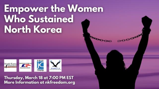 DefenseForum's tweet photo. Join us in a few minutes here for a webinar: "Empower the Women Who Sustained North Korea" featuring speakers from North Korea. https://t.co/6yppdvENO4 https://t.co/RdIHvIoLda