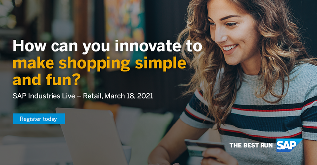 CBrenschede's tweet photo. The countdown to #SAPIndustriesLIVE for Retail has begun! ⏰ Will you be joining us? Get a sneak peek into what you can expect on March 18th at 4pm CET by following the link below. You don’t want to miss this 👉 https://t.co/idwthPFknM https://t.co/jV0PkeLBWi https://t.co/7jeAaQKp0D
