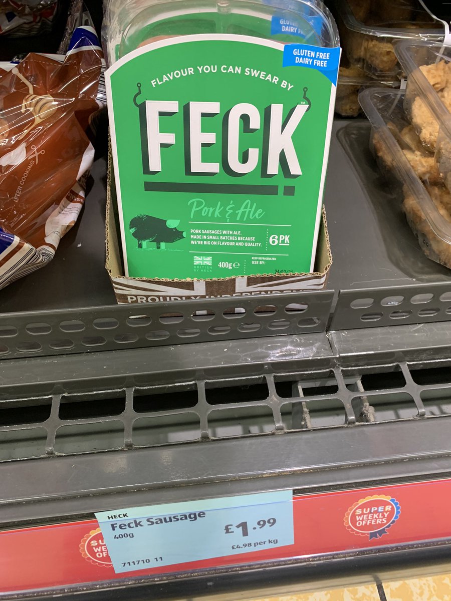 hannahrst's tweet photo. Happy St Patrick’s Day, especially to @HeckSausages who’s marketing team deserve a raise 🍀 https://t.co/Kgjk2lMNwy