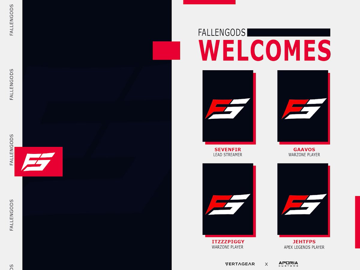 Welcoming some new recruits to the #FallenFam 

👤: <a href="/SevenFir/">¹⁷Seven 💫</a> 
👤: @gaavos 
👤: @itzzzpiggy 
👤: @JehtFPS 

#TheFallRises