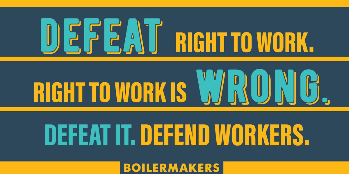 boilermakernews's tweet photo. Right to work = right to work for LESS

Workers in #RTW states are more likely to be uninsured &amp; less likely to have health insurance. Is that what you want for families in New Hampshire w/#SB61? #RTWIsWrong #UnionStrong

@steelworkers #BoilermakersUnion https://t.co/qPdBcKccN7