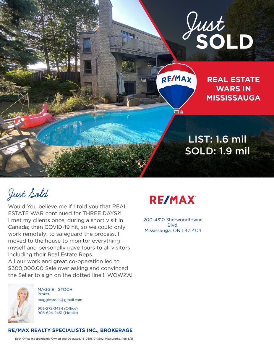 maggiestoch's tweet photo. REAL ESTATE WARS IN MISSISSAUGA! https://t.co/thhEv9qTmO