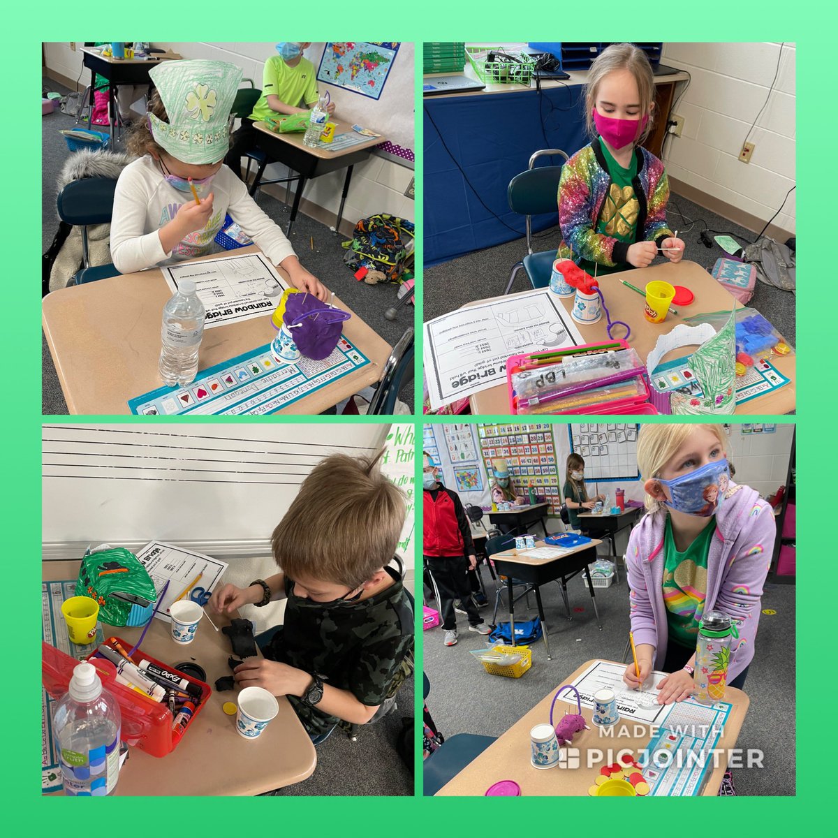 Building a Rainbow Bridge for our pot of gold! So many creative ideas! 🌈☘️ #luckytoberoyal #RoyalStrong