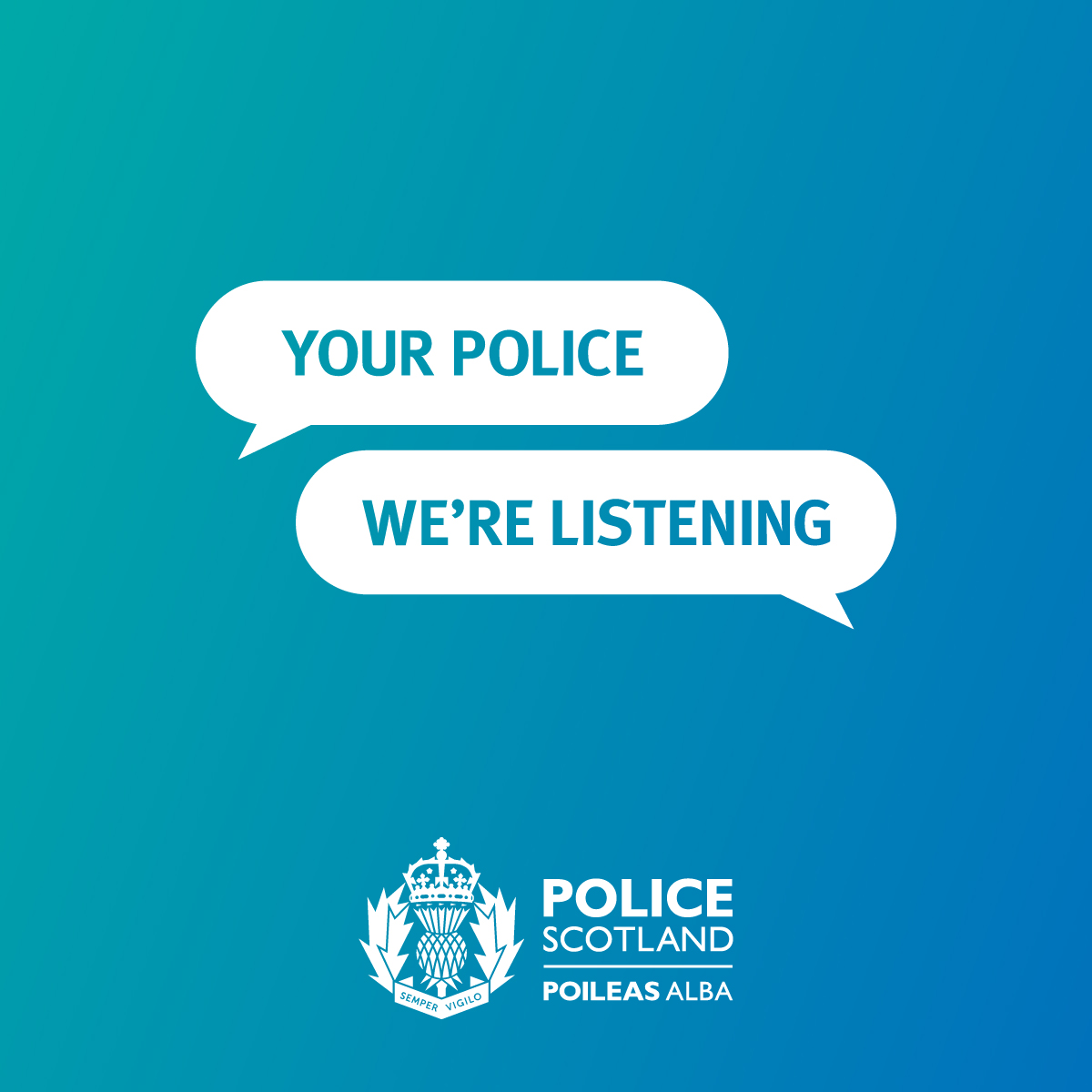 Police Scotland (@policescotland) on Twitter photo There's only 2 weeks left to complete our survey - have your say to help shape local policing in your area.
We're listening. We review responses on a weekly basis, helping us to respond to emerging issues quickly.
Click here to take part ➡️ ow.ly/ZTE450BXhMW #YourPolice There's only 2 weeks left to complete our survey - have your say to help shape local policing in your area.
We're listening. We review responses on a weekly basis, helping us to respond to emerging issues quickly.
Click here to take part ➡️ ow.ly/ZTE450BXhMW #YourPolice