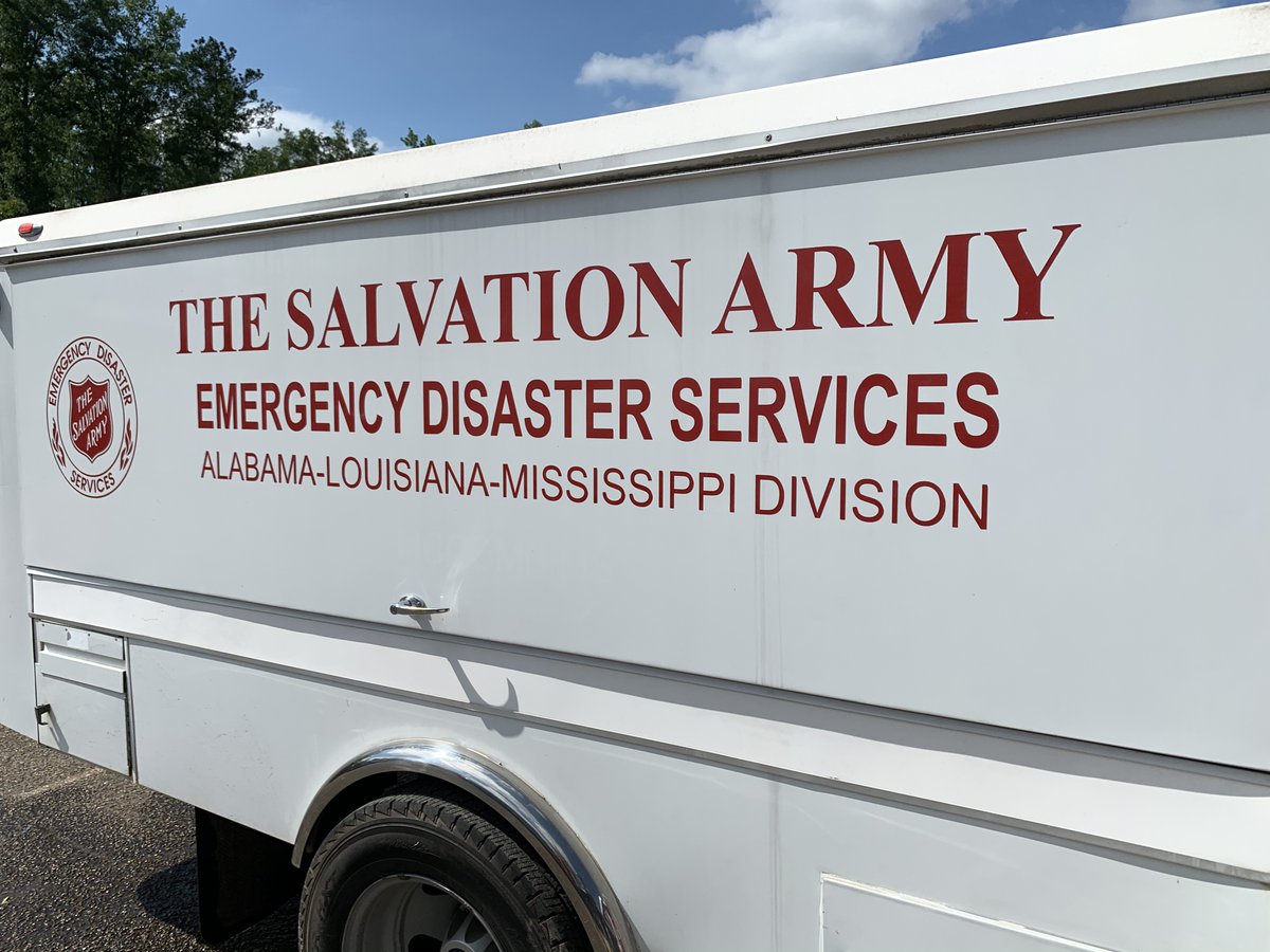salarmyalm's tweet photo. “As always, The Salvation Army stands ready to serve, doing the most good in our communities and responding with love and compassion when disaster strikes,” Captain Howard Tate, The Salvation Army ALM Division. #severeweather #ALwx #LAwx #MSwx 
READ MORE: https://t.co/djl46KLTyG https://t.co/sIad9oAEI2
