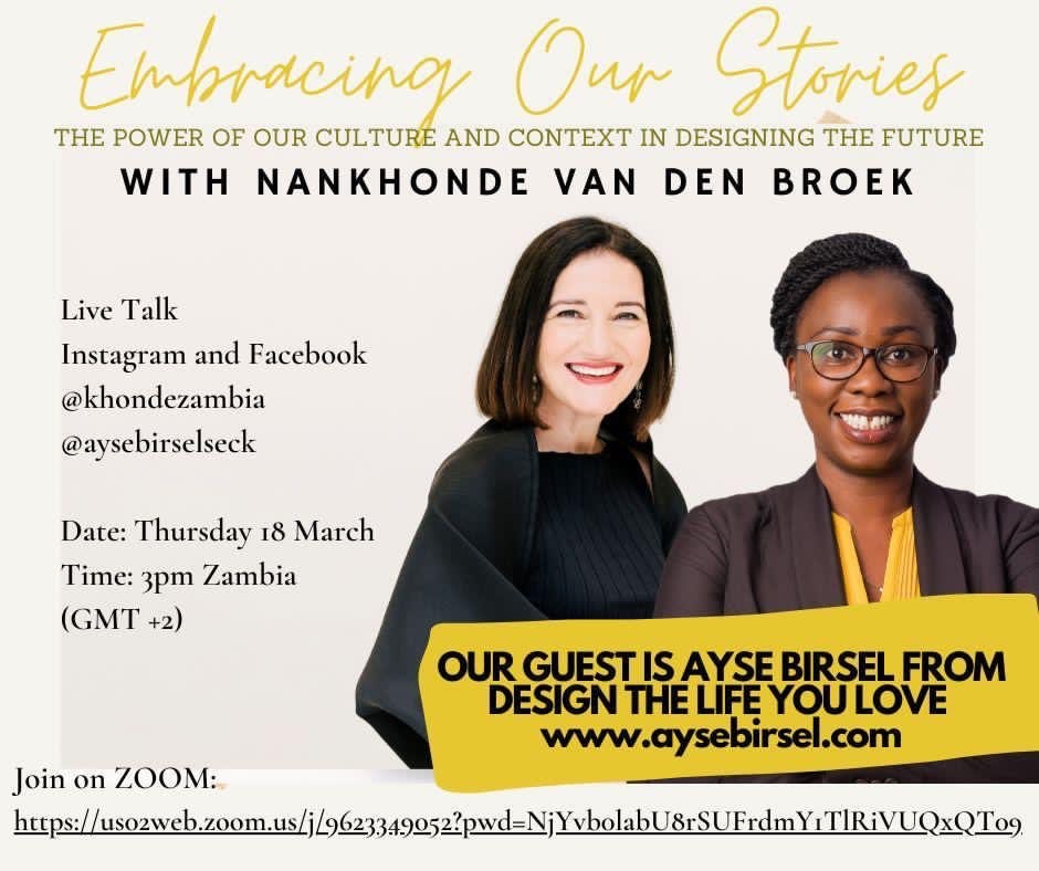 Invest one hour to experience a powerful coaching process. @AyseBirselSeck is an award wining industrial designer and author. She has taught thousands to use design techniques to “Design the Life you Love.” <a href="/BongoHive/">BongoHive</a>  <a href="/TheAfricaList/">The Africa List</a> <a href="/wCapZM/">wCap Limited</a> #womenowned #AfricanEntrepreneurs