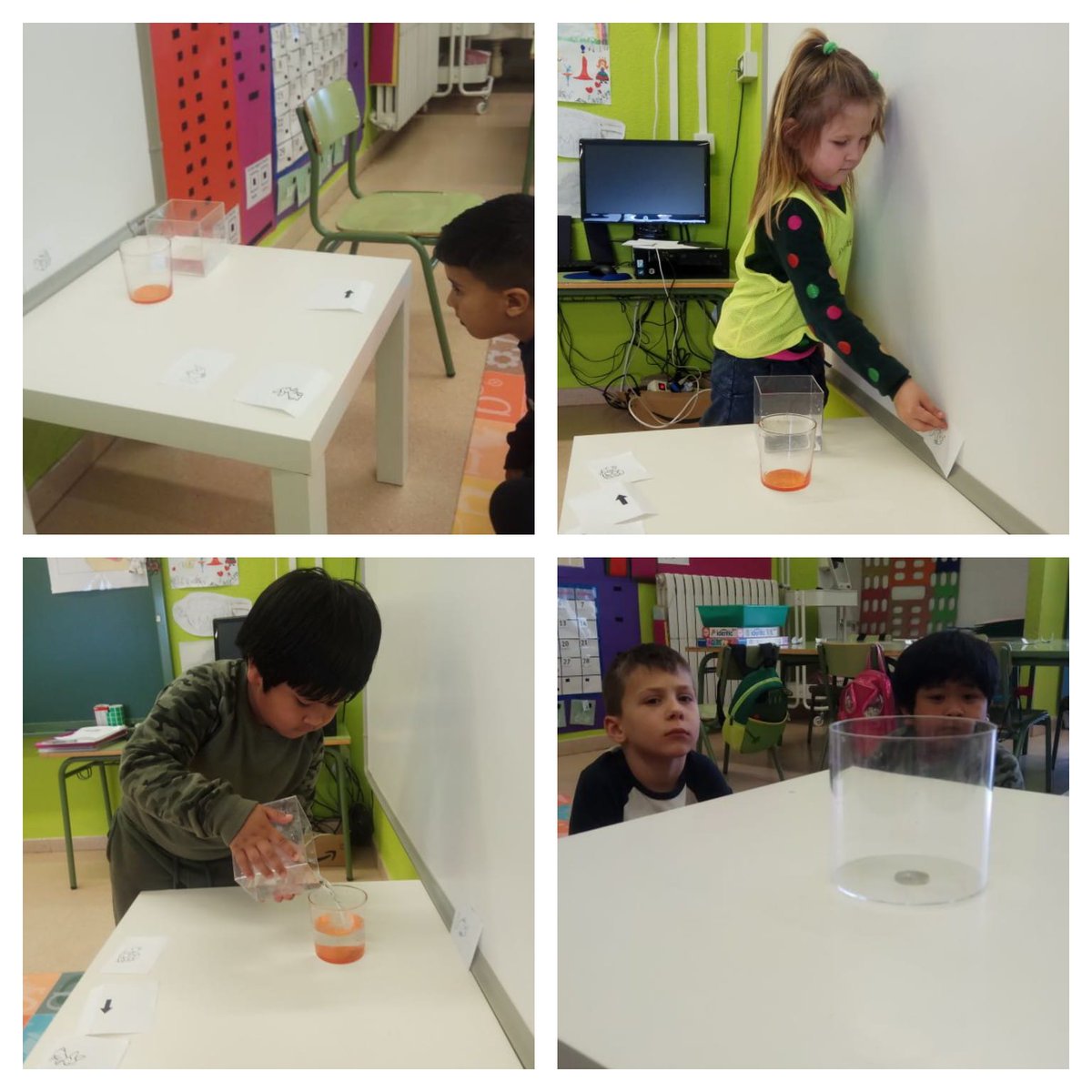 EscolaSaavedra's tweet photo. Els petits de l'escola per mitjà del fer🤲🏼 pensar🧠 i comunicar🗣️ han observat 👀 la trajectòria que fa la llum💡☀️ per mitjà de la qualitat de la refracció #projectellum #tallers #creixalsaavedra @aliancesmagnet @etseURV @AliancaStem @FundacioBofill #STEAM https://t.co/7cgQWgk6EG