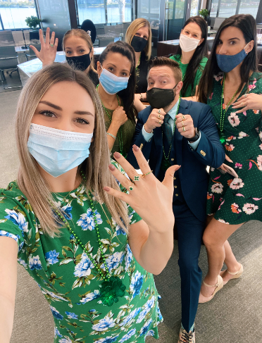 All dressed up in our green #emeralds! #HappyStPatricksDay from your #DDRhinos 💚