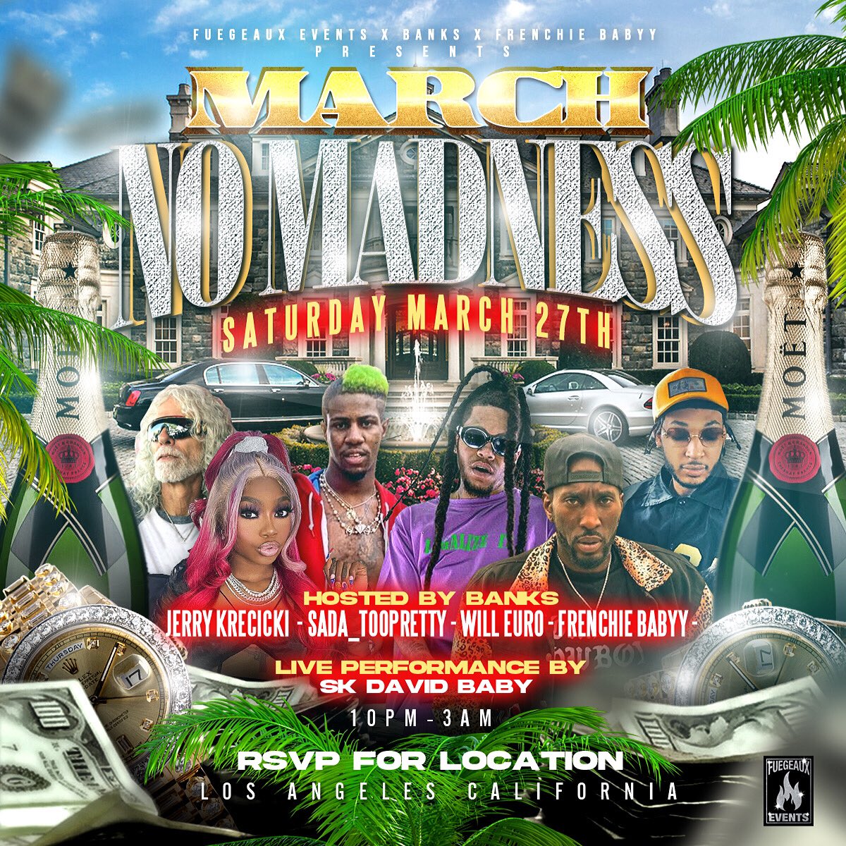 _MorganMarcello's tweet photo. Me &amp; gang gotta private party in Hollywood March 27th DM for itineraries! #MarchNoMaddness 🦉 https://t.co/FzAn7WBrya