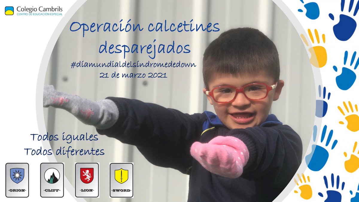 ColegioCambrils's tweet photo. Se acerca un día muy especial. El #21demarzo celebramos el #diamundialdelsindromededown. En Cambrils vamos calentando motores y mañana todos los que somos parte de la #familiaCambrils nos sumamos a la iniciativa de  #calcetinesdesparejados ¿Te unes? #sindromededown #discapacidad https://t.co/xDcchkOEnZ