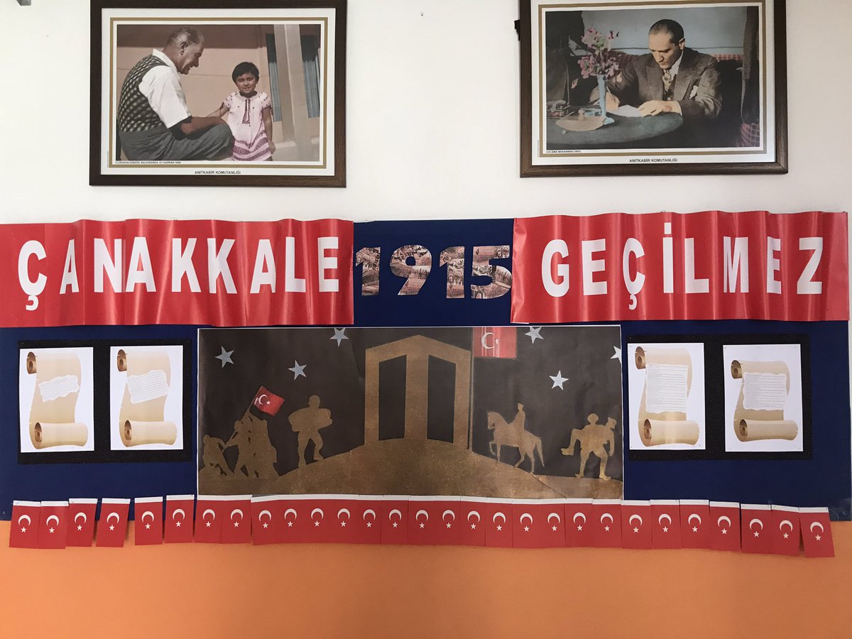 OrtaokuluVedat's tweet photo. Çanakkale Zafer’inin 106. Yıl dönümünde Ulu Önder Gazi Mustafa Kemal Atatürk’ü ve şehitlerimizi saygı ve minnetle yad ediyoruz. https://t.co/Db8Kn3epwa