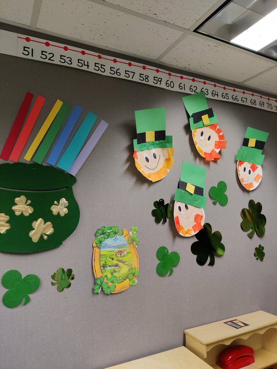 jvondrasekPreK's tweet photo. PreK had so much fun going to school on St. Patrick's Day! @RStar512  #prekalltheway These leprechauns are adorable ☘️🌈 https://t.co/mwpYoPuWVm