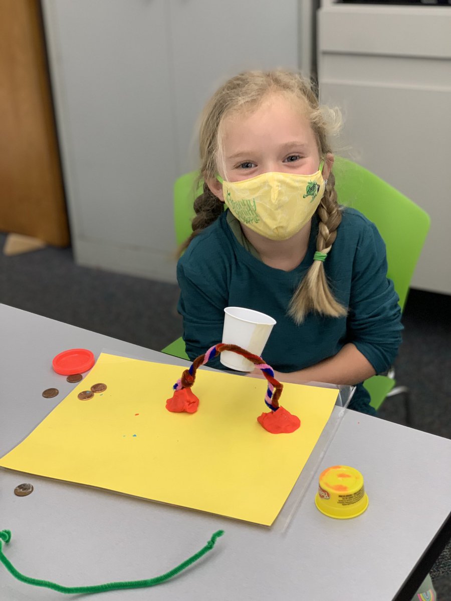 Today we built rainbow bridges and tested how many gold coins they could hold! Happy St. Patrick’s Day!