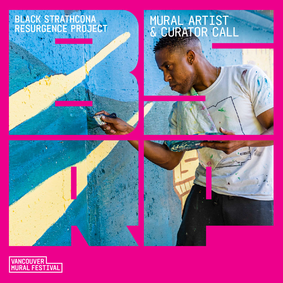 vanmuralfest's tweet image. VMF is partnering with local Black artists, curators, businesses and communities to embark on a multi-year project centring on Black storytelling and reclaiming visibility through the visual impact of public murals through the Black Strathcona Resurgence Project! #BSRP
