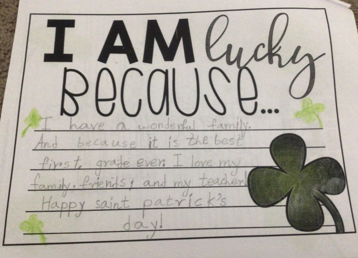 JenMirdala's tweet photo. We are one lucky class!🍀@IndianaAvenue18 @IAES18Chiera https://t.co/sYo7YMVk7d