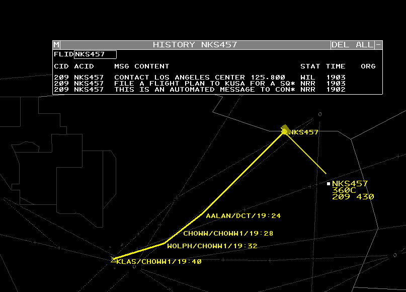posconnetwork's tweet photo. First CPDLC messages being sent from ZLA to a KLAS arrival! https://t.co/xNcFH7FXTt