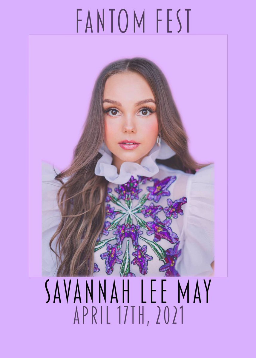 Fantom_Fest's tweet photo. Our second guest for #FantomFest is @savannahleemay 💗We are over the moon to welcome Sav into our festivities on April 17th! https://t.co/z39WgrPrMO