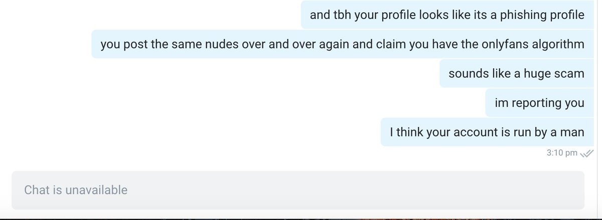 InternetxErin's tweet photo. ⚠️WARNING⚠️
@Yourgfkarr @yourgfkarrbkup it's ppl like this that ruin the industry for us. This person is asking SWrs for L4L and SFS on OF and then doesn't follow through.
- When confronted on this and why their profile and twitter looks like its phishing &amp; scammy, i'm blocked. https://t.co/mVEZJHu6e5