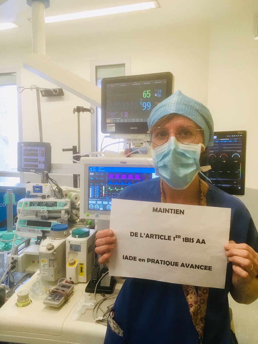armelle_radenac's tweet photo. IADE au chevet des patients endormis, réveillés au bloc , au réveil, hors bloc en situation de détresse vitale de la pédiatrie aux personnes âgées, de l’obstétrique, gynécologie , digestif, vasculaire, thoracique, orthopédie et orl du petit matin à dans la nuit ,le week-end . https://t.co/kEcSihqQWH