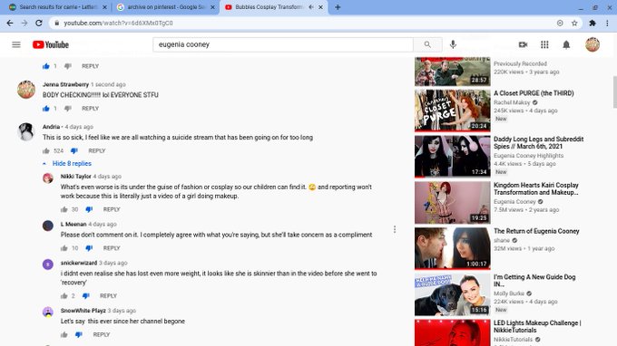 #eugeniacooney #hatecomments #harrassment #bullying #anorexia #STOPblamingTHEVICTIM https://t.co/3FU<a href="/tag/eugeniacooney"class="tags">#eugeniacooney</a><a href="/tag/hatecomments"class="tags">#hatecomments</a><a href="/tag/harrassment"class="tags">#harrassment</a><a href="/tag/bullying"class="tags">#bullying</a><a href="/tag/anorexia"class="tags"><span>#anorexia</span></a><a href="/tag/stopblamingthevictim"class="tags"><span>#stopblamingthevictim</span></a>