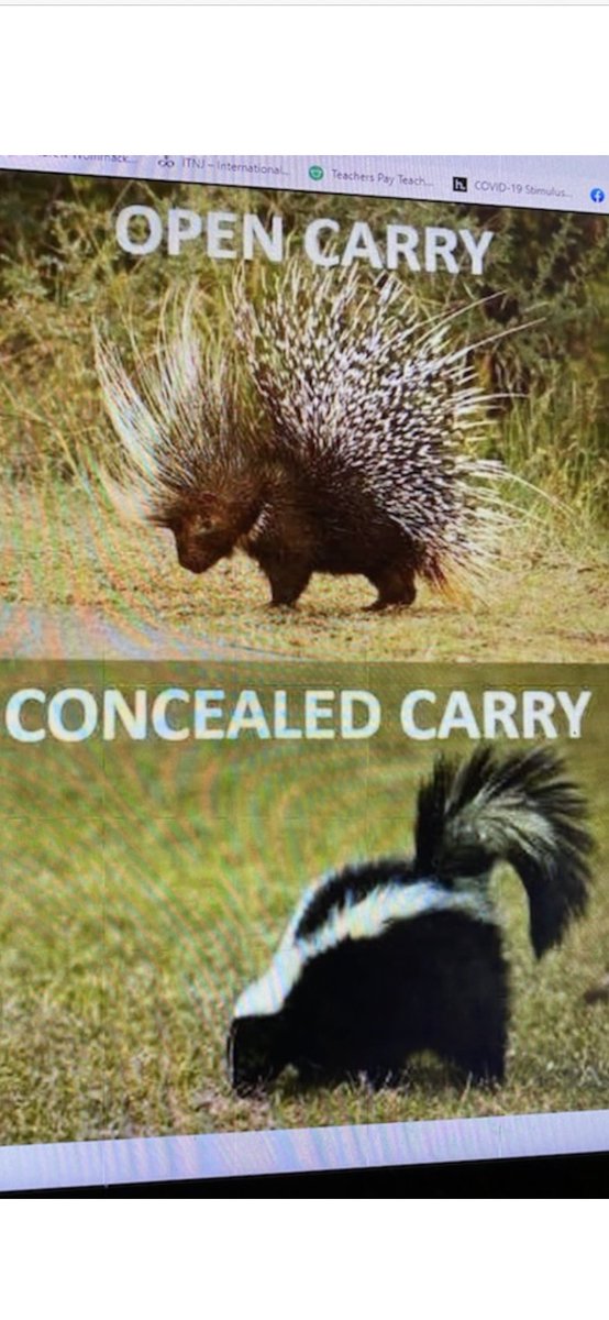 Here is the difference between “#OpenCarry & #ConcealCarry” 🤣🤣🤣